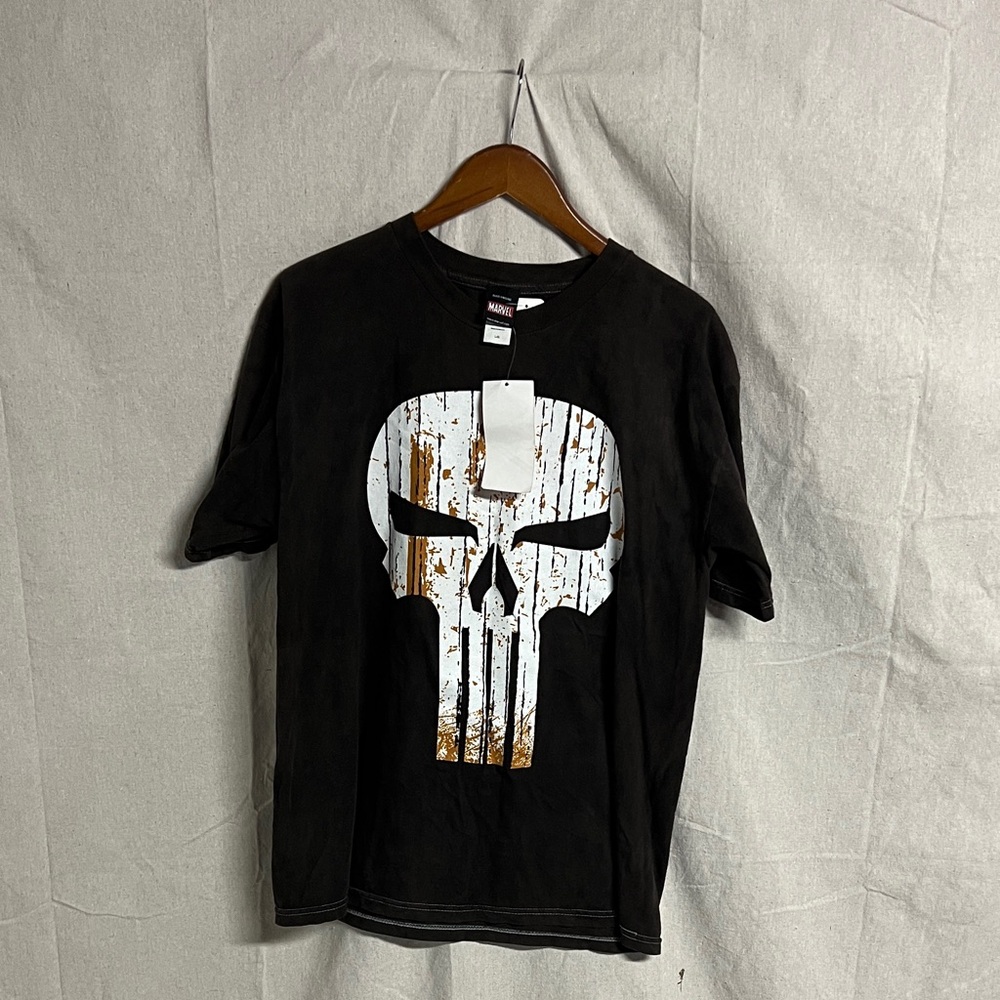 Marvel Brown Punisher Skull T-Shirt